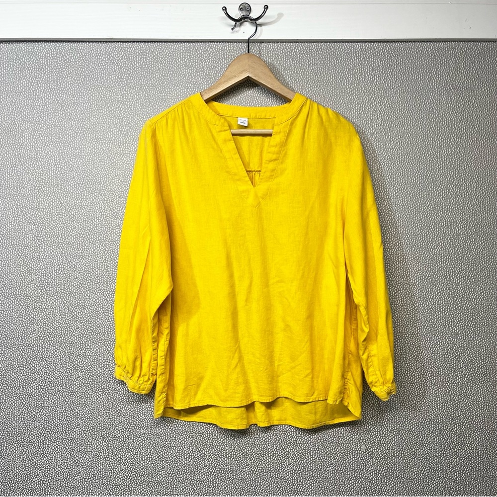 M Old Navy Summer Yellow Flowy Tunic Top